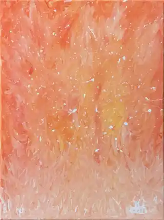 Feu de joie — peinture abstraite d’Antoine Masia