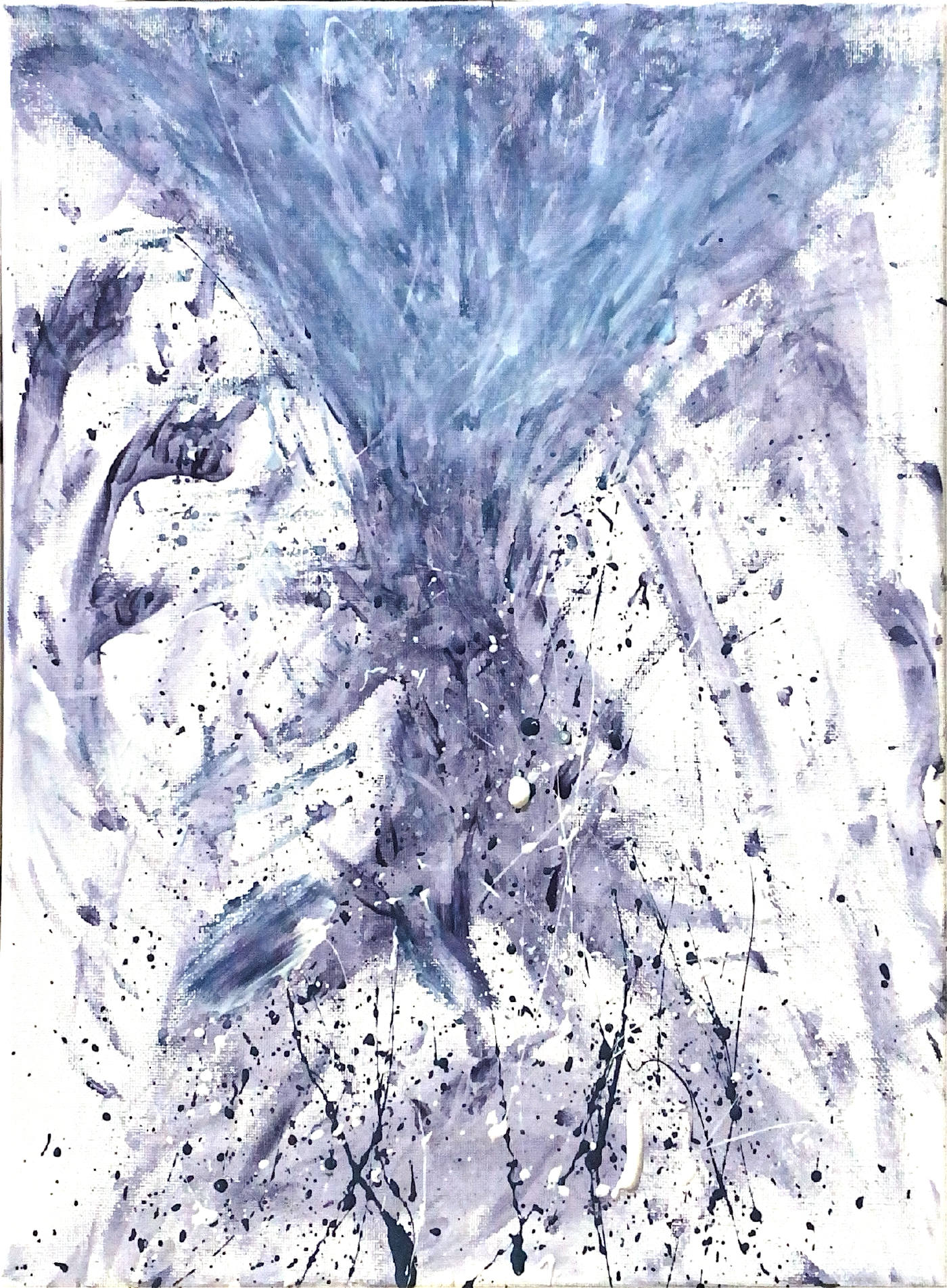 Résilience en Éclats — peinture abstraite d’Antoine Masia